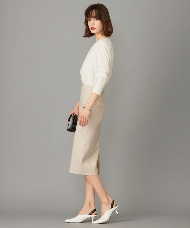 ICB L 【洗える】コンパクトモクロディ プルオーバー オフホワイト系