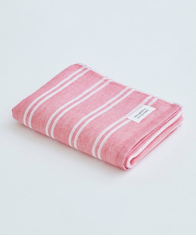 SHINTO TOWEL シマ フェイスタオル ダブル色地 レッド