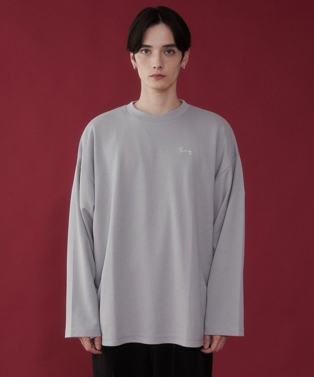 WEGO AIRFUNCTIONシンプルロゴT（LS） ライトグレー