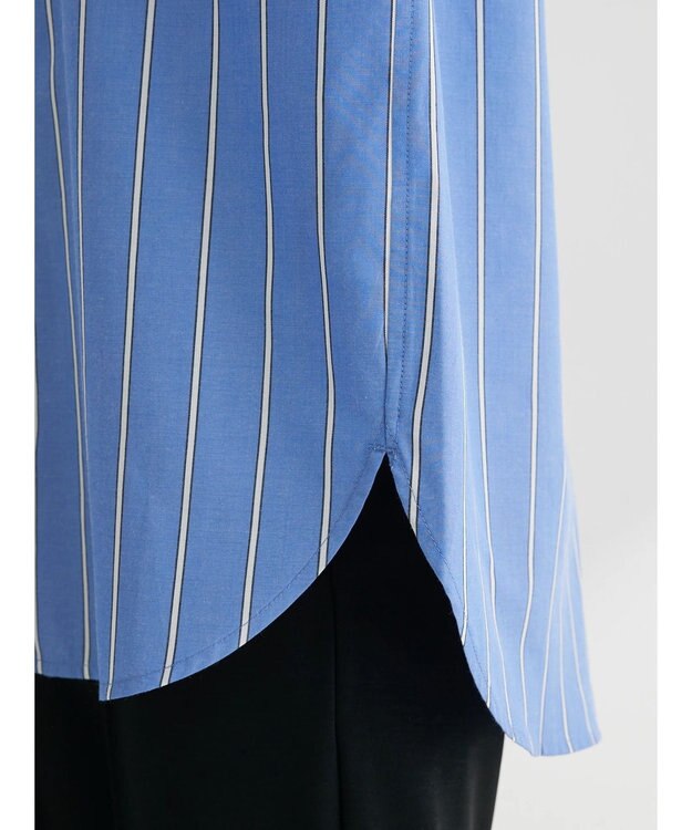 Green Parks ボリュームタックブラウス Stripe