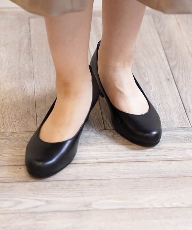 Pointer 日本製 ラウンドトゥパンプス ブラック