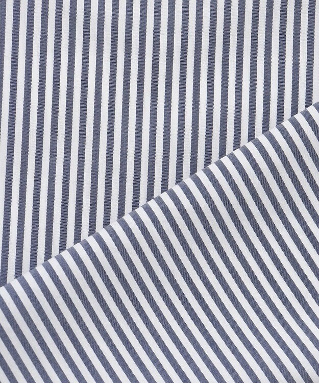 ANY 【UVケア/接触冷感/洗濯機可能】クールＵＶドルマンシャツ ブルーストライプ