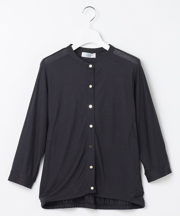 J.PRESS LADIES 【洗える・接触冷感】ジャージー ブルゾン スレート系