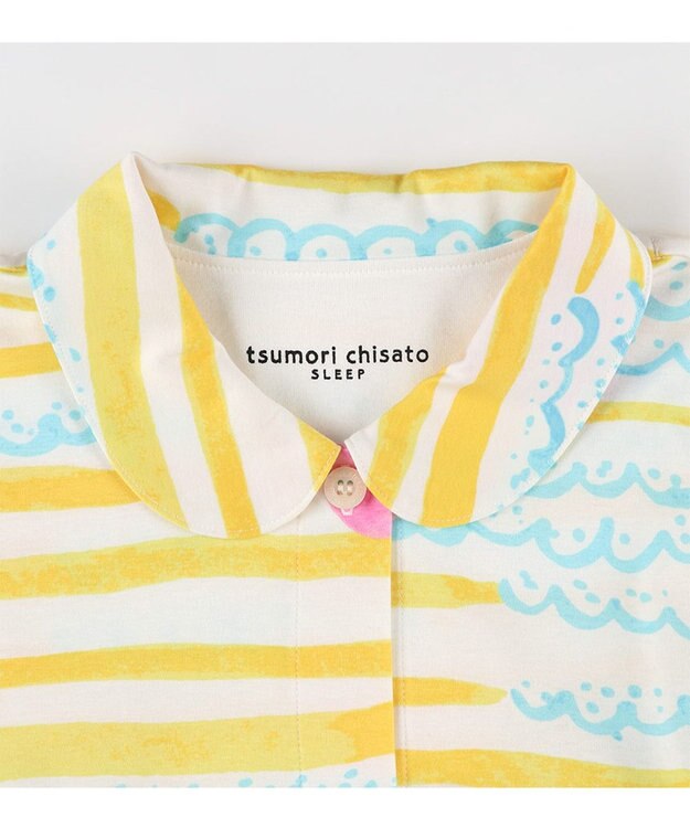 tsumori chisato SLEEP ツモリチサト パジャマ 綿100%(本体) スムース素材 長袖 長ズボン レディース UDX597 /ワコール イエロー