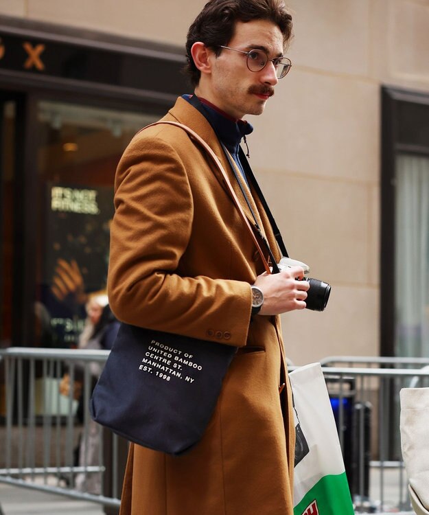 united bamboo 【NAVYS 10月号掲載】UB ベーシックバッグ(ショルダー) ネイビー