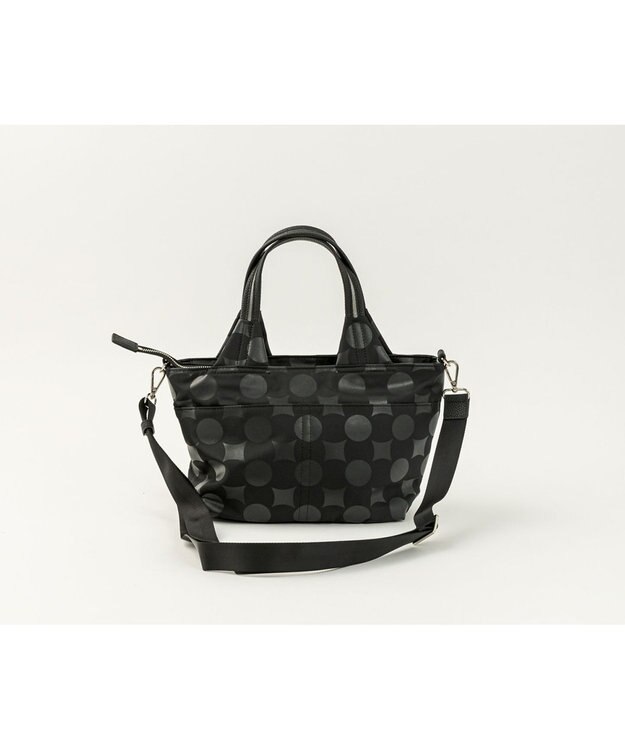 MIYABIYA La quoh with kirakaracho 南蛮七宝ベーシックプリント スモールトート 玄(ブラック)