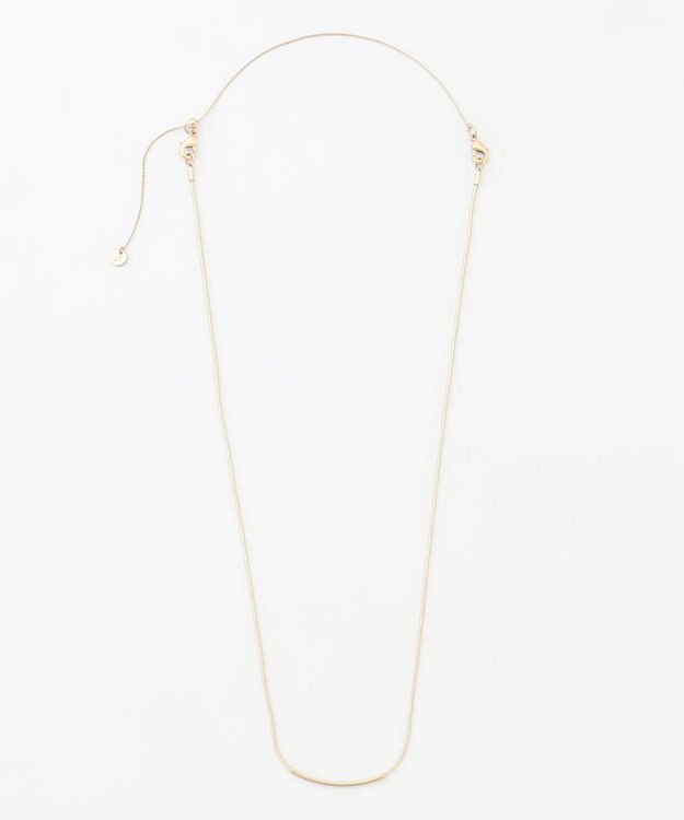 自由区 【3WAY】ストーンバーダブルネックレス マットゴールド