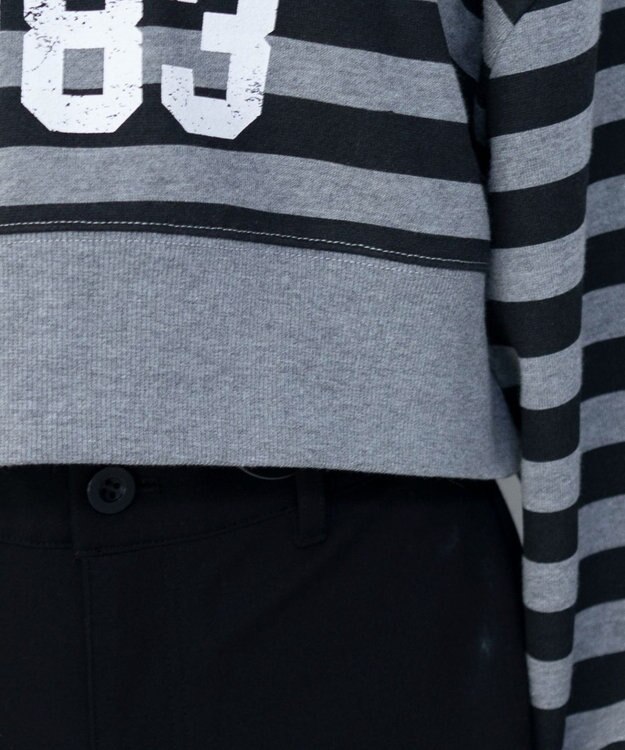 WEGO グラフィックオフショルショートスウェット 柄1