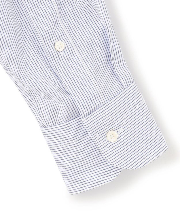 J.PRESS MEN 【PREMIUM PLEATS / 形態安定】マイクロストライプ シャツ / B.D. ネイビー系1