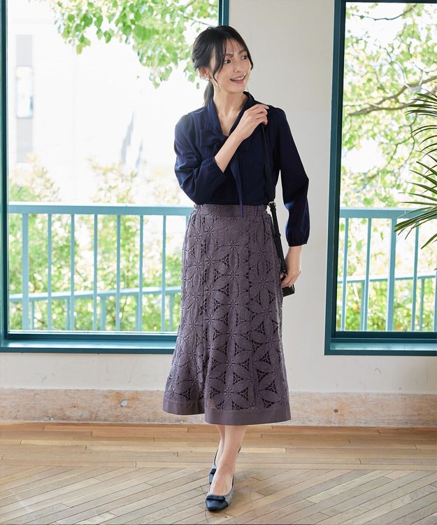 Tiaclasse 【新色追加・洗える】リボンタイブラウス ピンク