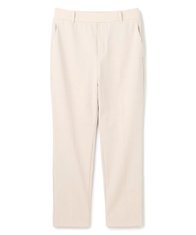 UNFILO 【WEB限定】BEAUTY MOVE センタープレス テーパードパンツ アイボリー