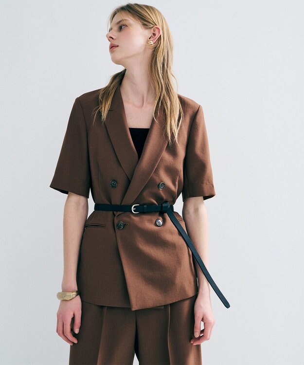 uncrave フェイクレザー 細ベルト ブラック