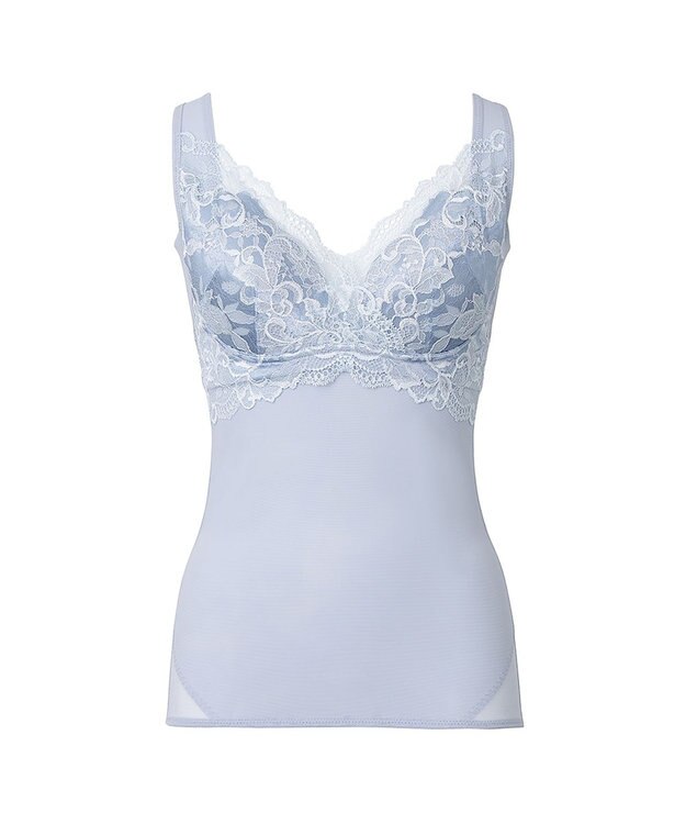 BRADELIS New York 【BRADELIS NewYork peace】ハートフルカップカシュクールブラキャミソール24 ノンワイヤー ブラトップ DB524104 アッシュブルー