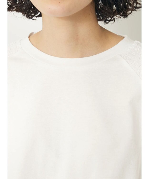 CRAFT STANDARD BOUTIQUE 袖切り替えデザインプルオーバー Off White