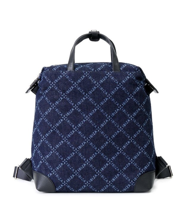 IBIZA バケーロ　ロゴデニム　リュック 紺