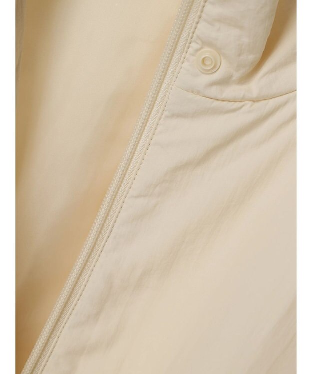 Green Parks 中わたスタンドカラーミドル丈ブルゾン Ivory