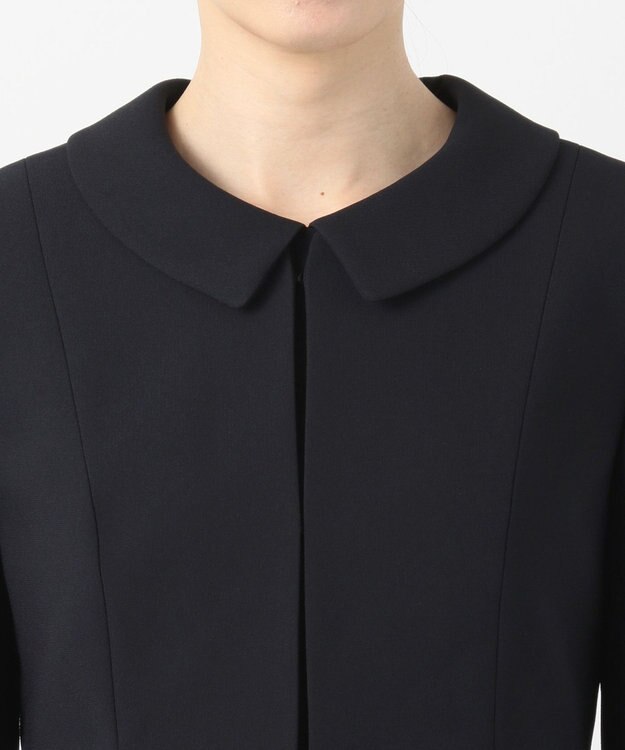 自由区 FORMAL 【お受験/セレモニーに】濃紺　洗える/衿取り外し　ワンピース+ジャケット ネイビー系