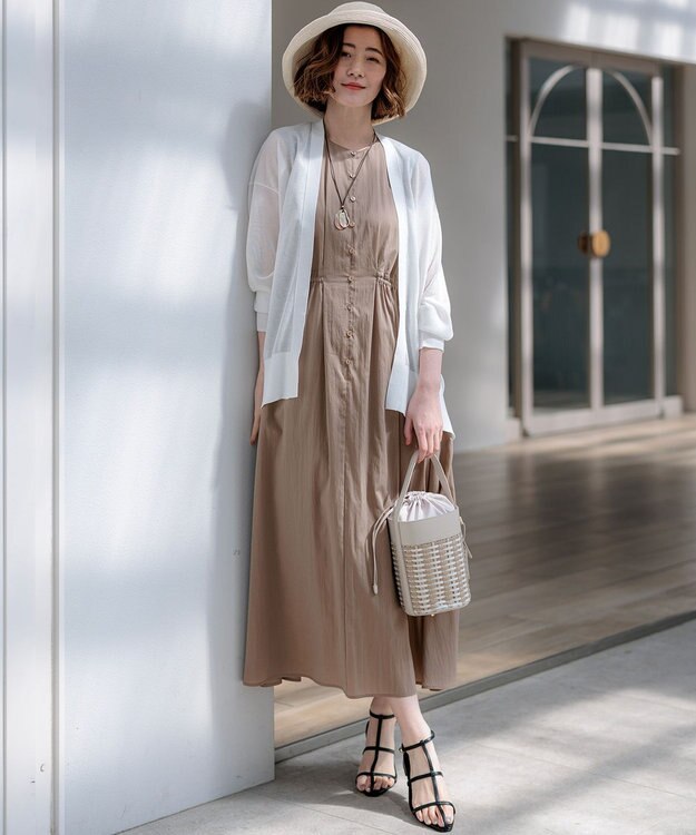 23区 ペーパーブレード エッジアップ ハット アイボリー系