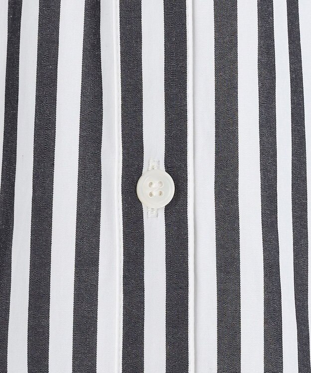 BEIGE， PERSIMMON / シャツワンピース Black Stripe