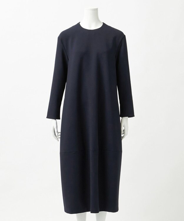 23区 S 【R(アール)】ダブルクロス レース襟 ワンピース ネイビー系