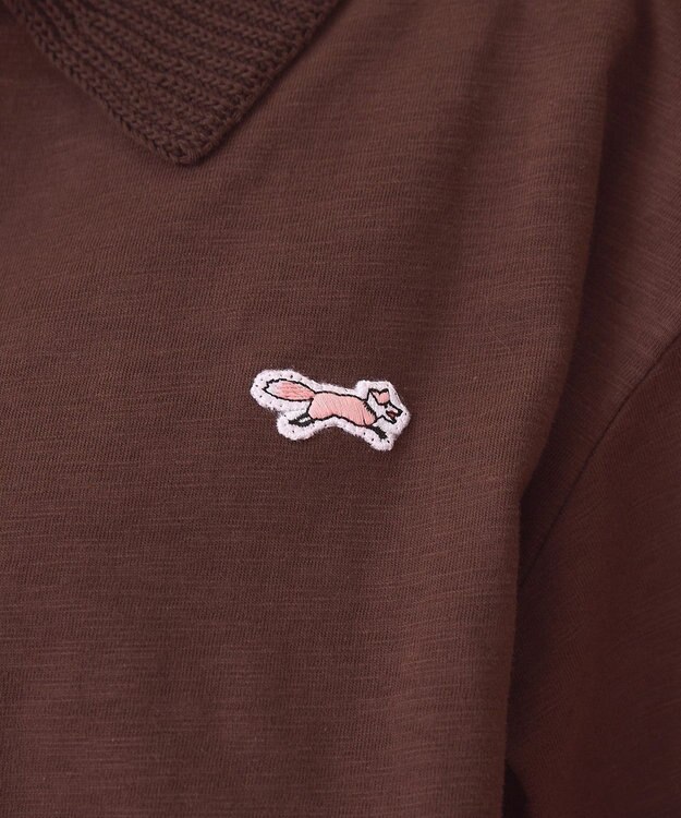 AMERICAN HOLIC 【PENNEY'S】配色ポロ+ショートパンツ Brown