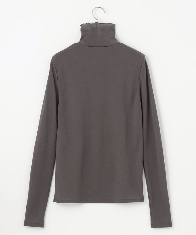 自由区 【洗える】シアーツイストガーゼ カットソー チャコール