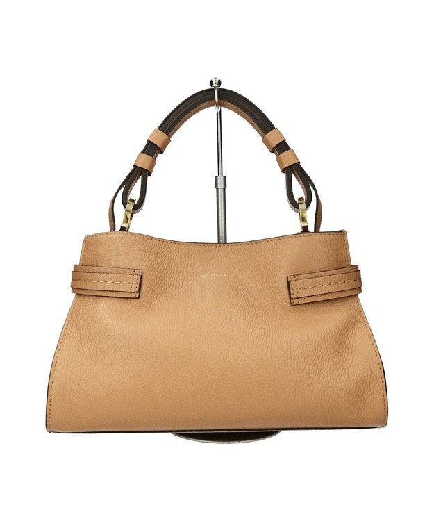 INTER-CHAUSSURES 【LORISTELLA】ベーシックレザーハンドバッグ ベージュ