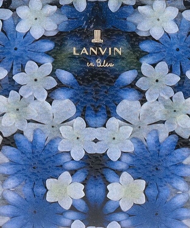 LANVIN en Bleu ブルフルール Lファスナー長財布 ブルー
