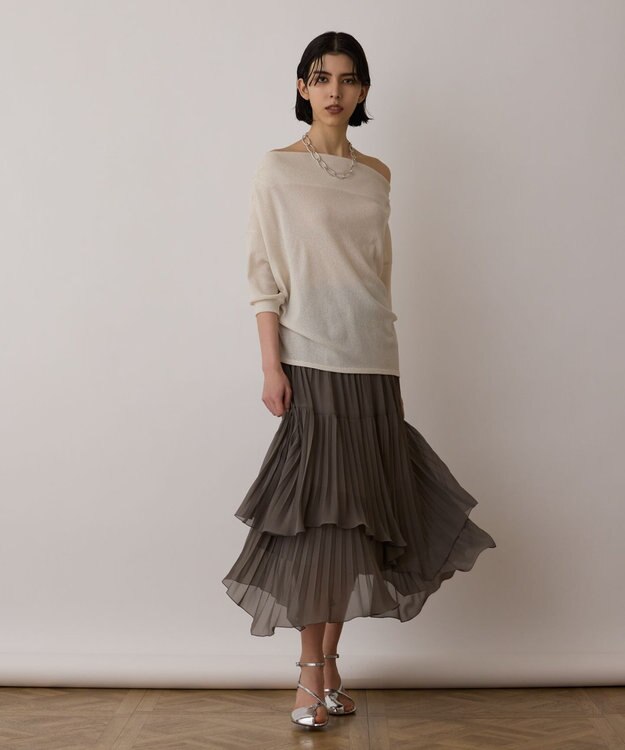 GRACE CONTINENTAL ドレープカットトップ キナリ