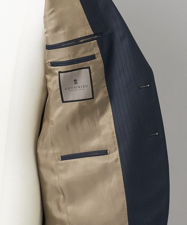 GOTAIRIKU 通年仕様【DORMEUIL/ドーメル】ミレニアル  3ピーススーツ(ネイビー) ネイビー系1