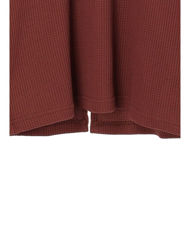 CRAFT STANDARD BOUTIQUE ワッフルレイヤード風プルオーバー Brick Red