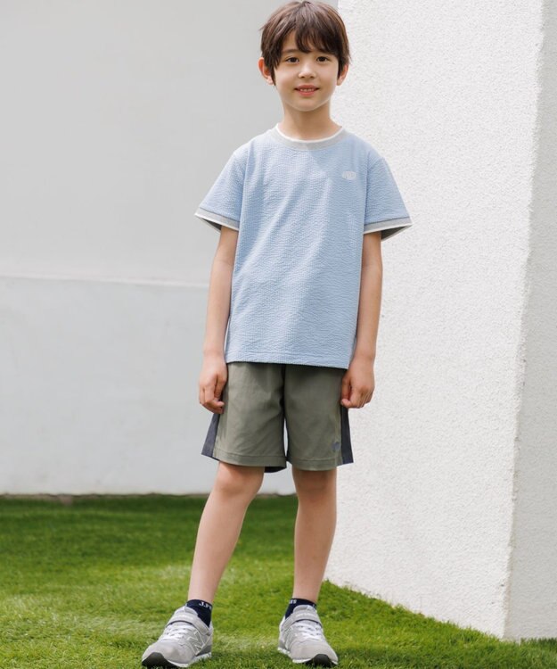 J.PRESS KIDS 【100-130cm】サッカージャージ リブＴシャツ スカイブルー系