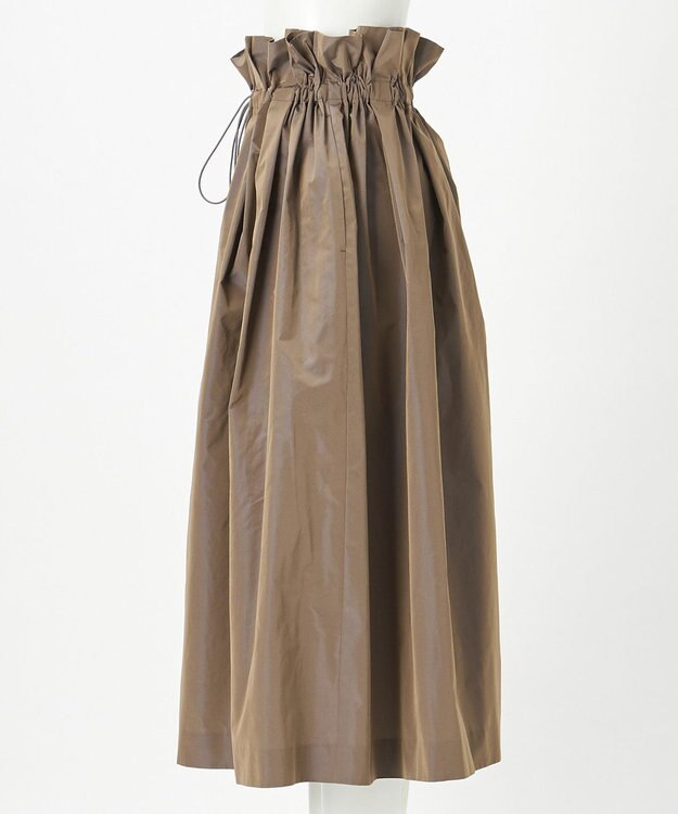 23区 S 【R(アール)】LIMONTAマイクロタフタ ドロスト フレアスカート ベージュ系