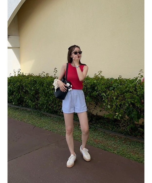 Green Parks シアーカーディガン＋タンクトップＳＥＴ Red