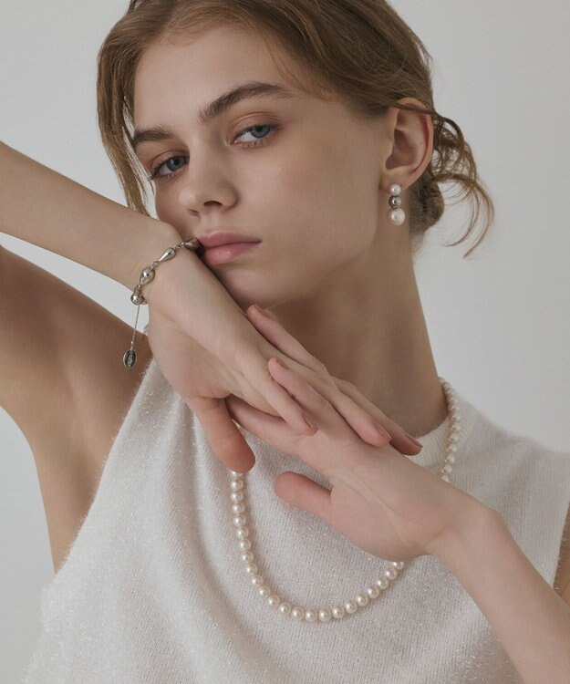 GRACE CONTINENTAL バブルパールピアス シルバー
