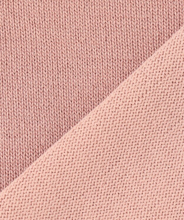 Feroux 【洗える】フリルスリーブニット ピンク系