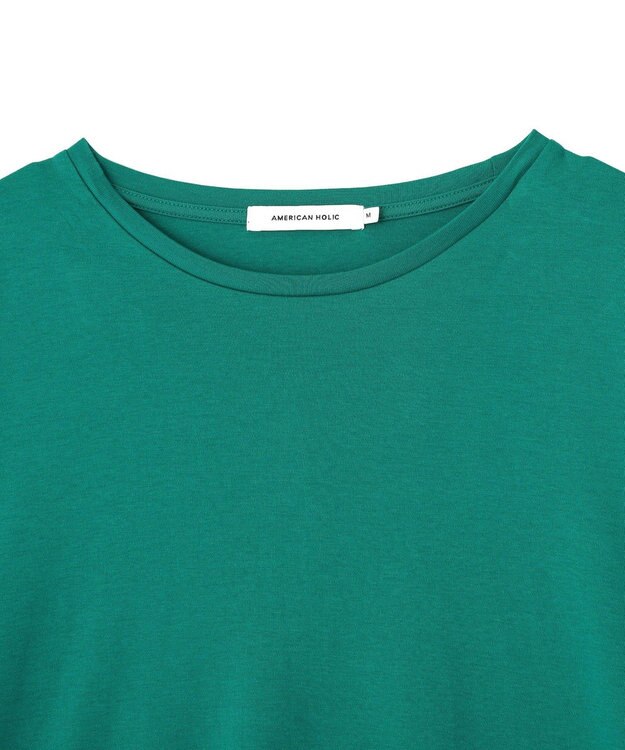 AMERICAN HOLIC 【接触冷感+UVカット】半袖コクーンカットプルオーバー Blue Green