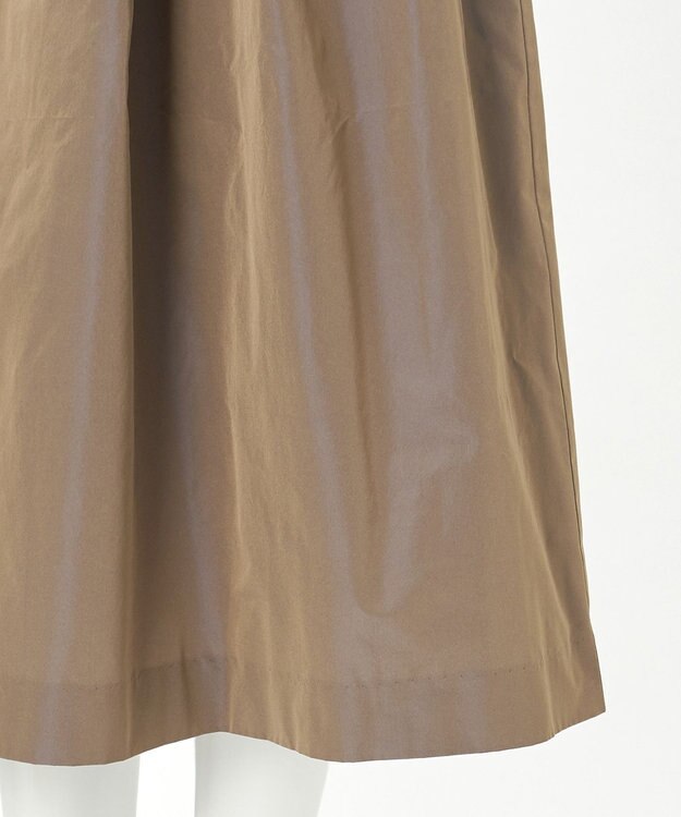 23区 S 【R(アール)】LIMONTAマイクロタフタ ドロスト フレアスカート ベージュ系