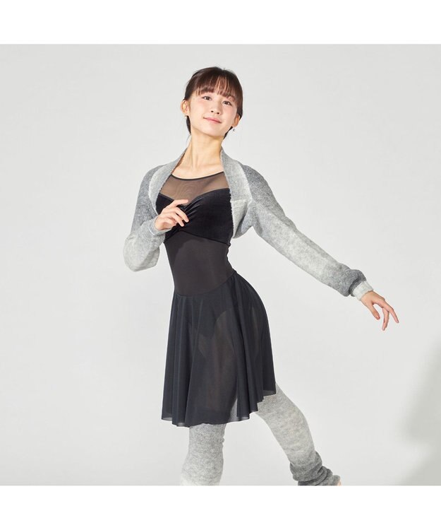 Chacott ニットアームカバー グレーグラデーション