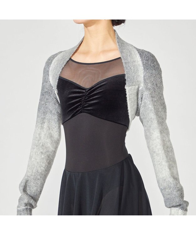 Chacott ニットアームカバー グレーグラデーション