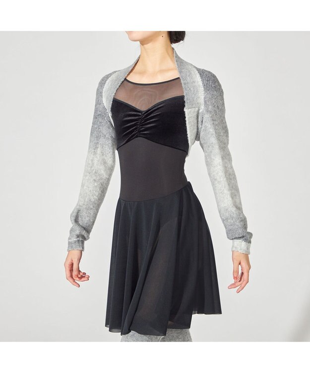 Chacott ニットアームカバー グレーグラデーション