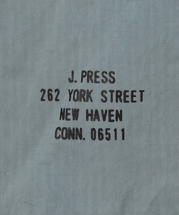 J.PRESS MEN ナイロンリップレギュラーカラー シャツブルゾン サックスブルー系