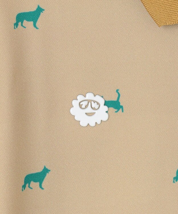 PW CIRCULUS 【WOMEN】【ストレッチ / UVケア】アニマルプリント カノコ ポロシャツ ゴルフウェア レディース ベージュ系5