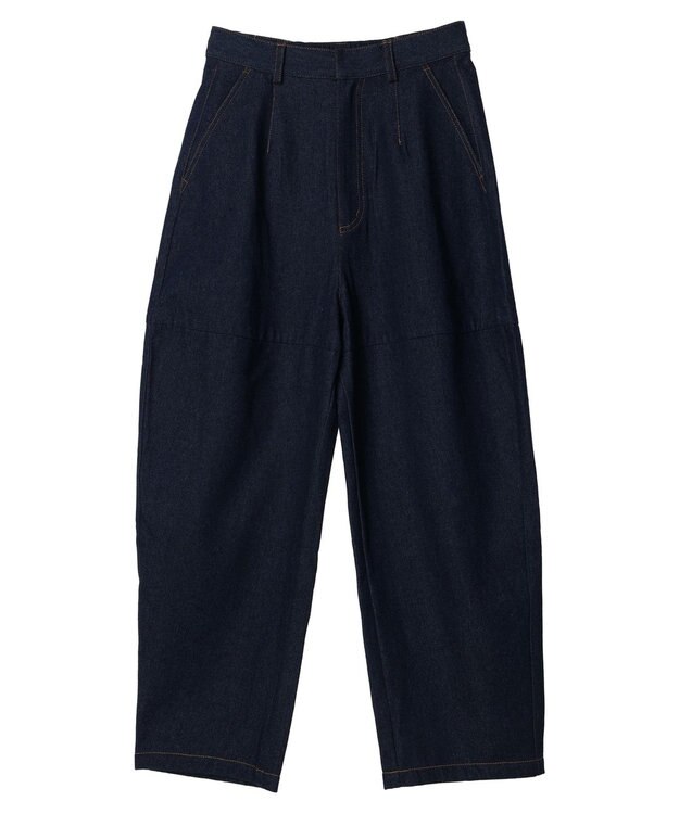 Green Parks デザイン切替カーブパンツ Indigo