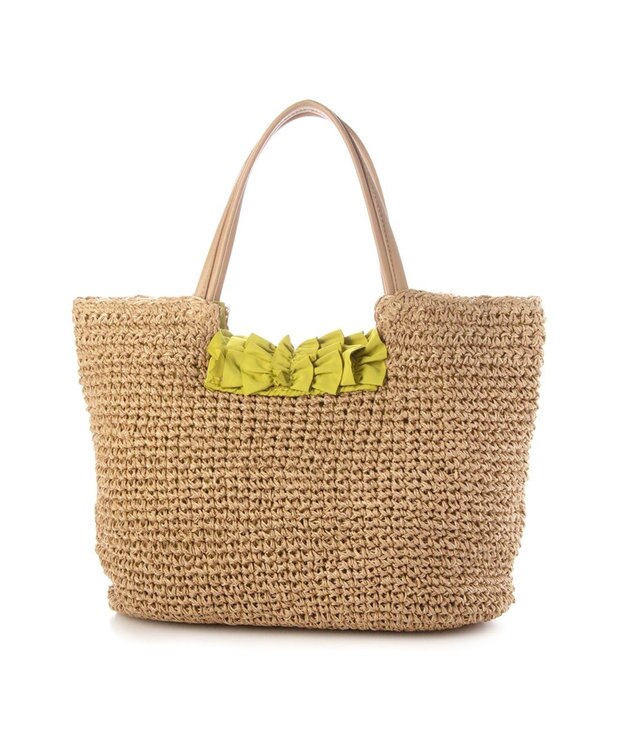 UNBILLION カシュカシュ cachecache / フリルフラップクロッシェトート グリーン