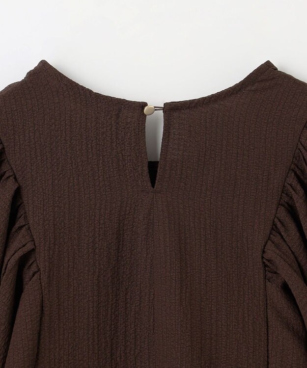 ANY ボリュームショルダーふくれプルオーバー ブラウン