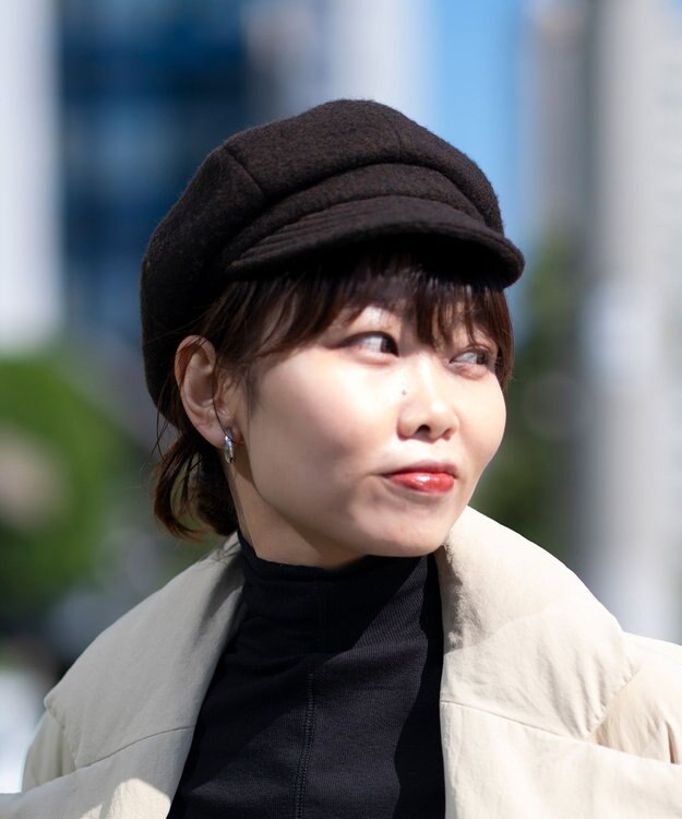 ATRENA 【ふわもこ】ウールフリース キャスケット ブラウン