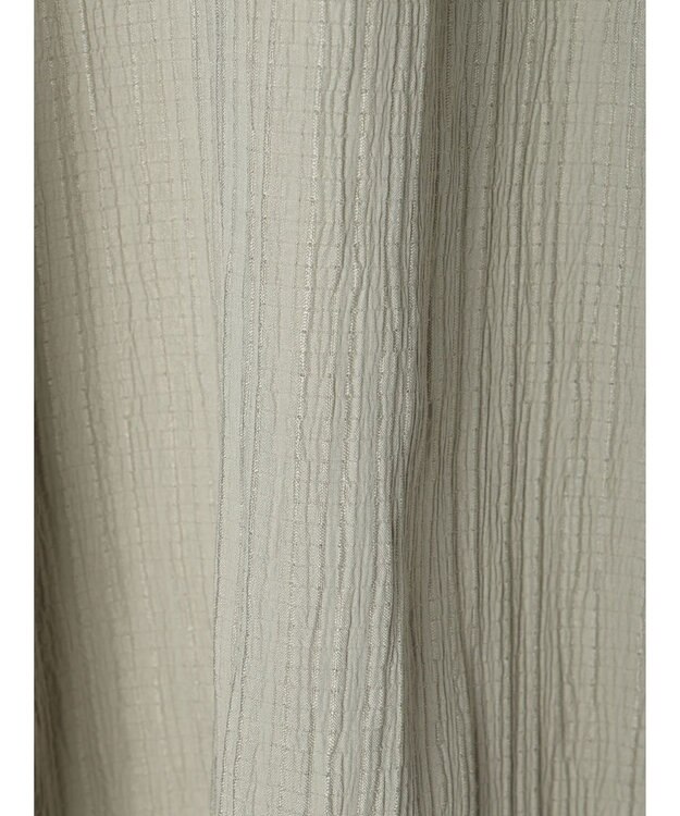 Green Parks 表面変化比翼シャツチュニック Smoky Green