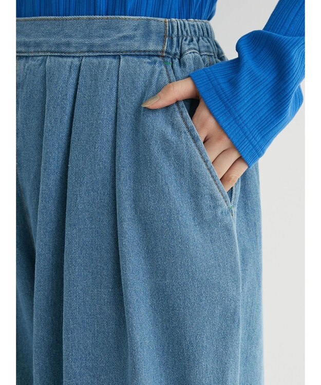 Green Parks デニムエッグパンツ Light Indigo