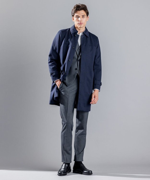 JOSEPH HOMME アロージャガードストレッチ　レギュラーカラーシャツ ホワイト系